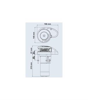 Maxwell RC-6 500W 24V 6 mm Tambursuz Dİk Irgat