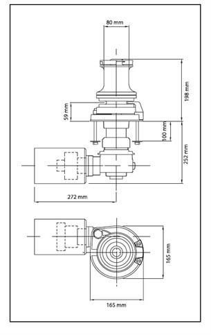 Maxwell VW 2500 Serisi 1200W 24V 9-11 mm Tamburlu Dik Irgat