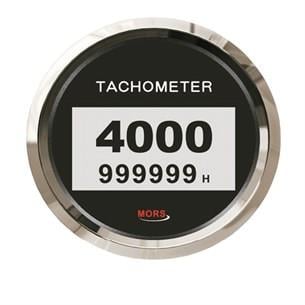Mors Dijital Devir Siyah Göstergesi  4000 Rpm  12-24V 100mm