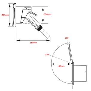 Nuova Rade Hortumlu duş ve yuva