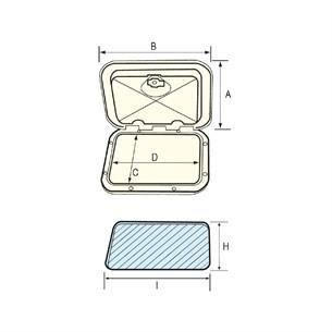 Nuova Rade Topline Plastik Kapak 270 X 375 mm Kilitsiz