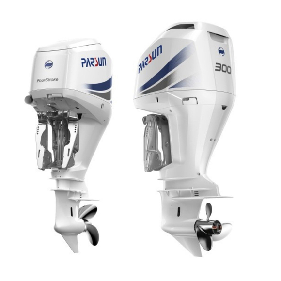 Parsun F300FEX-T-EFI Ekstra Uzun Şaft Marşlı Trimli ERC Dıştan Takma Deniz Motoru 300HP - Beyaz