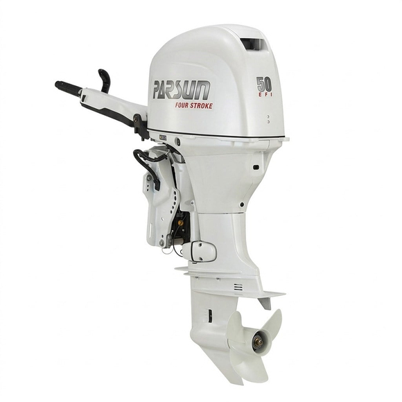 Parsun F50FEL-T-EFI Uzun Şaft Marşlı Trimli RC Dıştan Takma Deniz Motoru 50 HP - Beyaz