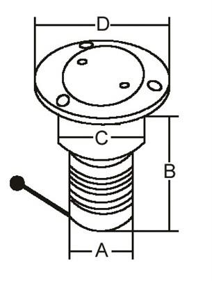 Paslanmaz Çelik Benzin Dolum ağızı 38mm