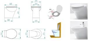 Planus Stilo 12V Beyaz Taş Tahrat Kitli Tuvalet