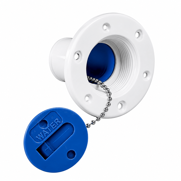 Plastik Su Dolum Ağzı Beyaz 38 mm