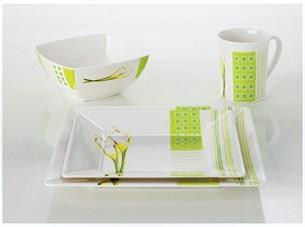 Quadrato Promo Calla, 16 parça melamin yemek takımı