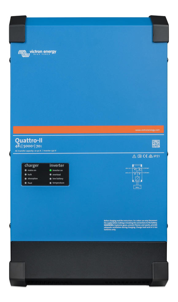 Victron Energy Quattro-II İnvertör/Redresör 48A-5000VA-70A