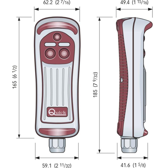 Quick HRC 1002L Kablolu 2 Butonlu LEDli Uzaktan Kumanda