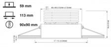 Quick Marine Lighting Vanessa Power Led Spot Lamba Saten