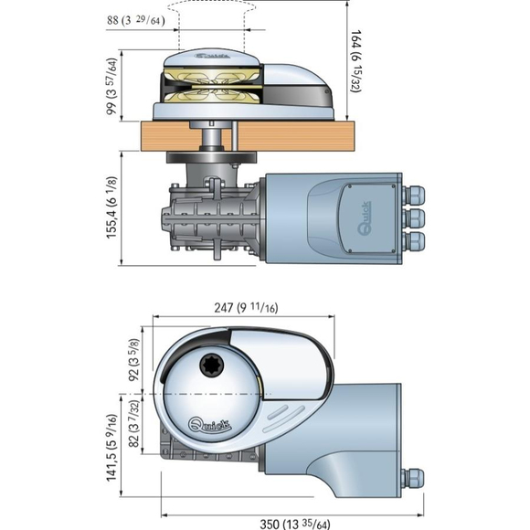 Quick Prince DP3 1000W-12V-8mm Tambursuz Irgat