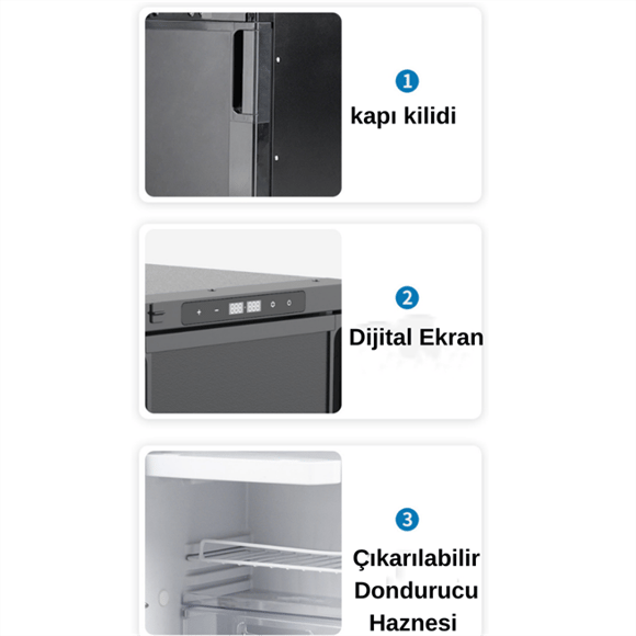 Rafincool CR65 Buzdolabı 12-24 V 65 Litre