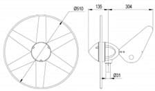 Rutland 504 Rüzgar Jeneratörü 12V 80 Watt