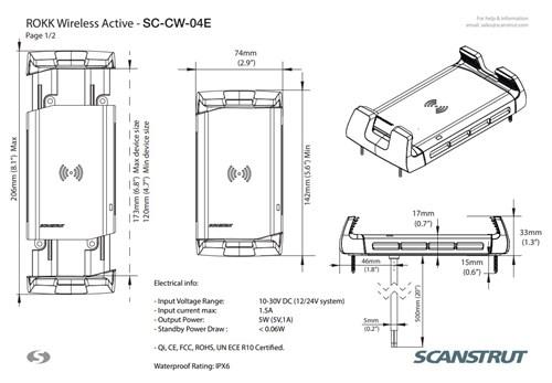 Scanstrut Rokk Wireless Active SC-CW-04E