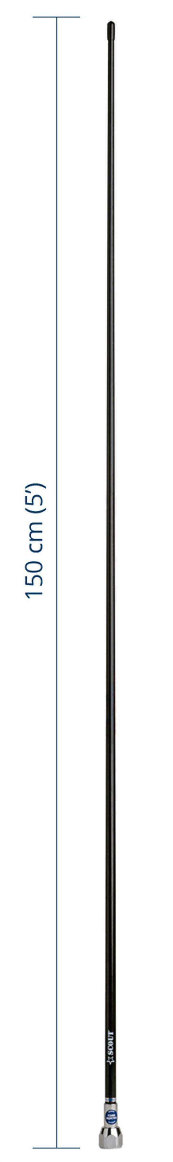 SCOUT -QUICK 2- VHF ANTENİ, FİBERGLASS 1.5 MT, SYH