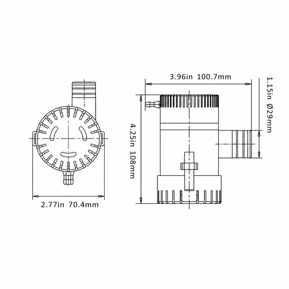 Seaflo Sintine Pompası 1100 GPH 12V