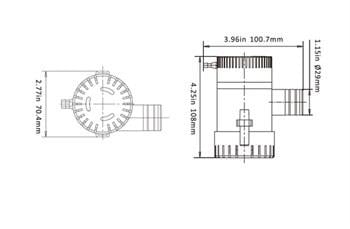 Seaflo Sintine Pompası 1100 GPH 12V