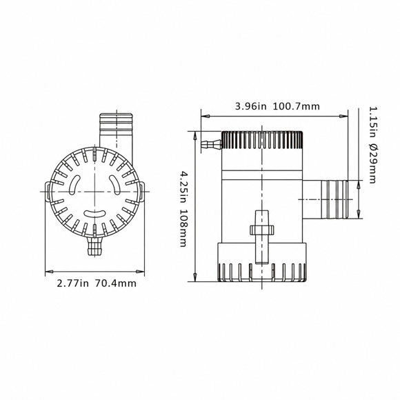 Seaflo Sintine Pompası 1100 GPH 24V