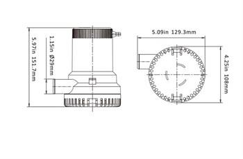 Seaflo Sintine Pompası 2000 GPH 24V