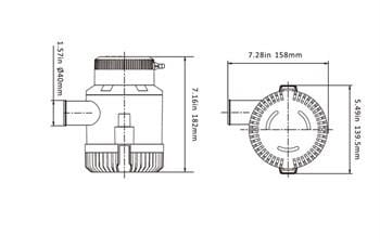 Seaflo Sintine Pompası 3000 GPH 12V