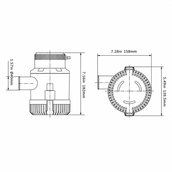Seaflo Sintine Pompası 3500 GPH 24V
