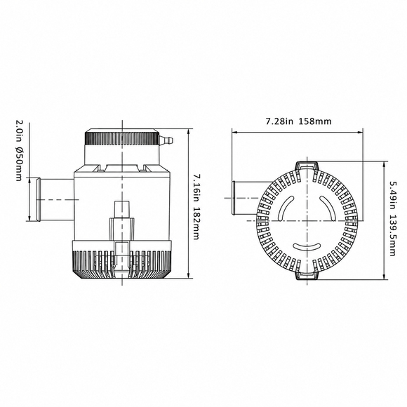 Seaflo Sintine Pompası 4700 GPH 24V