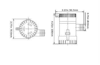 Seaflo Sintine Pompası 500 GPH 12V