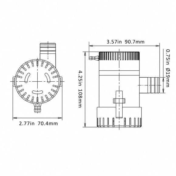 Seaflo Sintine Pompası 500 GPH 12V