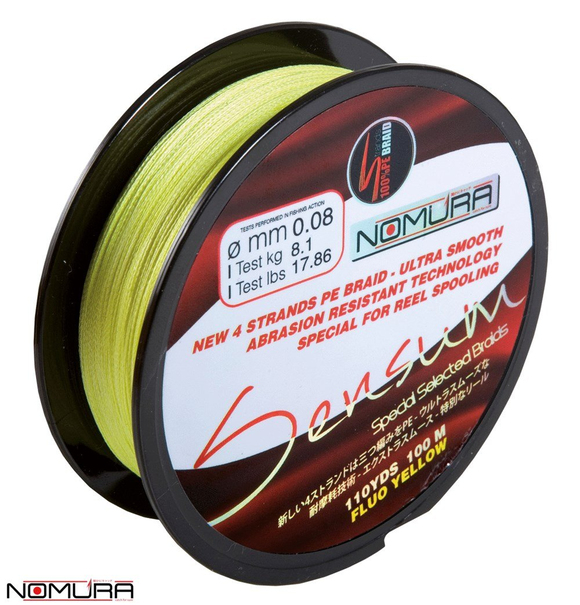 Sensun - 4l X 100mt/110yds 100%Braıd Fluo Yellow
