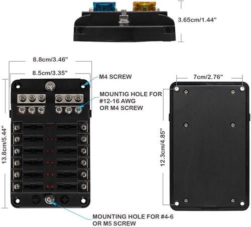 Sigorta Kutusu 12li İkaz ışıklı Şase Bareli