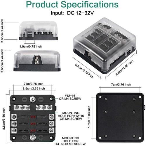 Sigorta Kutusu 6lı İkaz ışıklı Şase Bareli