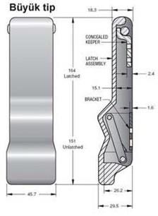 Southco Marine C7 gergili kilit
