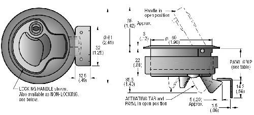 Southco Marine M1 kulplu kilit