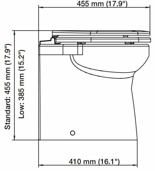 Spx Johnson Pump Alçak Taş 12V Premium Tuvalet