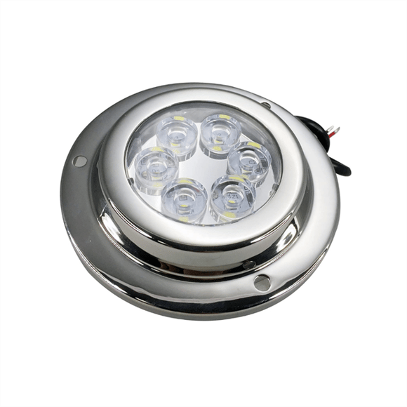 Su Altı Lambası 6 Ledli Yuvarlak 12-30V Beyaz