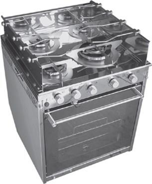 Techimpex Dört Göz Ocaklı Geniş Hacimli Fırın