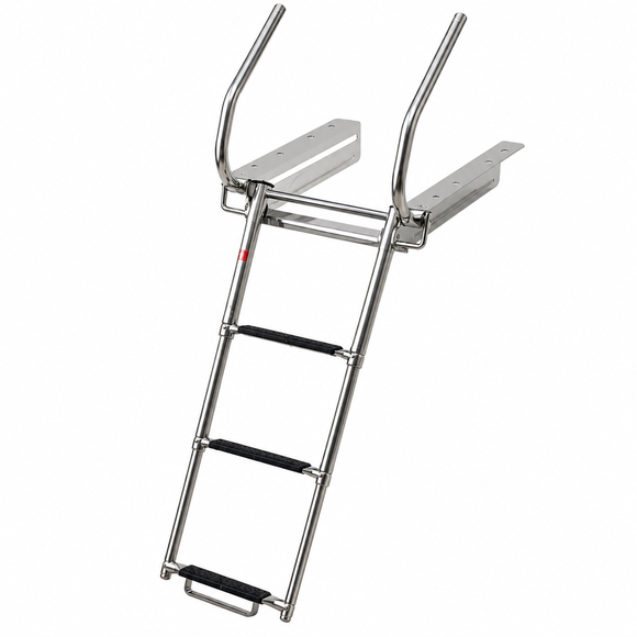 Teleskopik Merdiven 3 Basamaklı Kızaklı Tutamaklı 254x1233mm