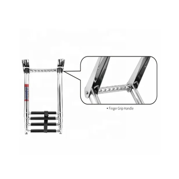 Teleskopik Merdiven 4 Basamaklı Platform Üstü Destekli 254X1150mm