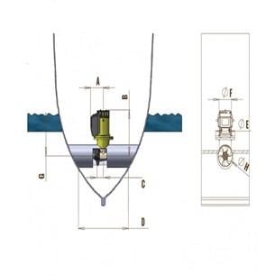 Thrustems Baş pervanesi Ems-S60 Kgf 12V