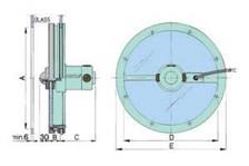 Vetus Net Görüş Penceresi (Döner Cam) 12V  Ø 300 mm 2.7 A