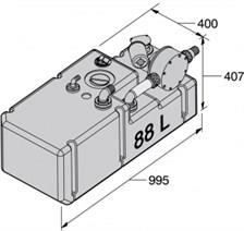 Vetus Pis Su Tankı Sistemi 12V/88 Litre