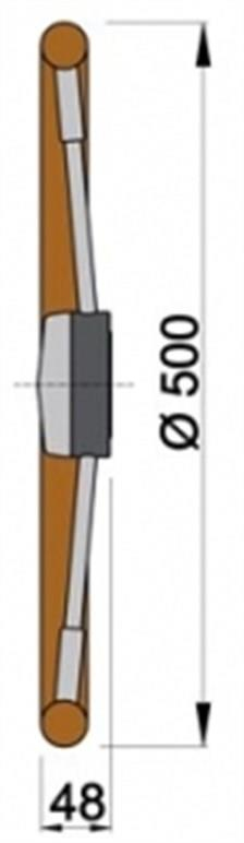 Vetus PRO50T Dümen 50cm