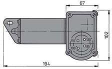 Vetus RWS Tip Silecek Motoru Kısa Şaft 12V