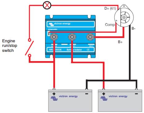 Victron Energy Argo Diyot Akü İzolatörü 80A-2SC-2