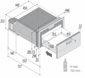 Vitrifrigo dondurucu. DW35 BTX.