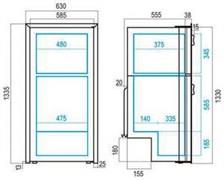 Vitrifrigo Donduruculu Buzdolabı Model DP2600iX Hacim: 230 Litre