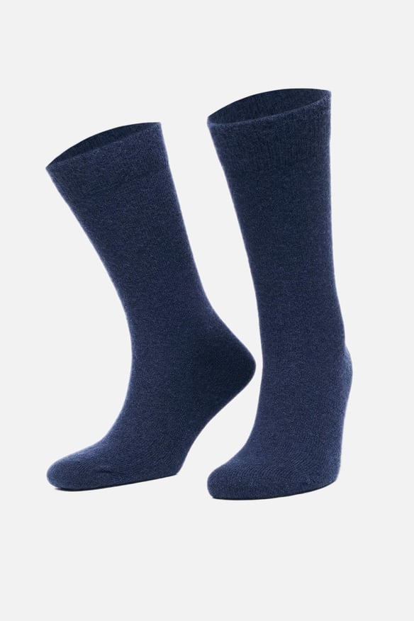 Aytuğ Erkek Kuzu Yünü (Lambswool) Tekli İndigo Soket Çorap A 25070 I