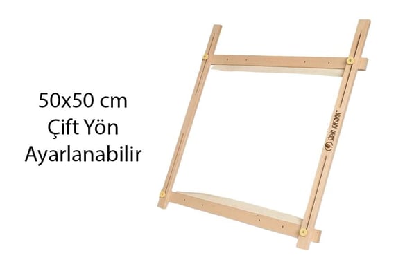 Şirin Kasnak Dört Köşe Goblen Kasnağı Çift Ayarlama Kızağı 331-50