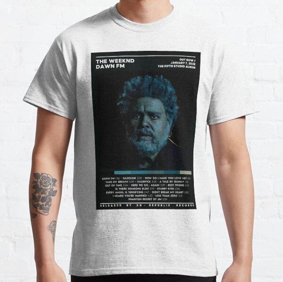  minimalist the best music poster Tasarım Baskılı Tişört (Bol kalıp t-shirt)
