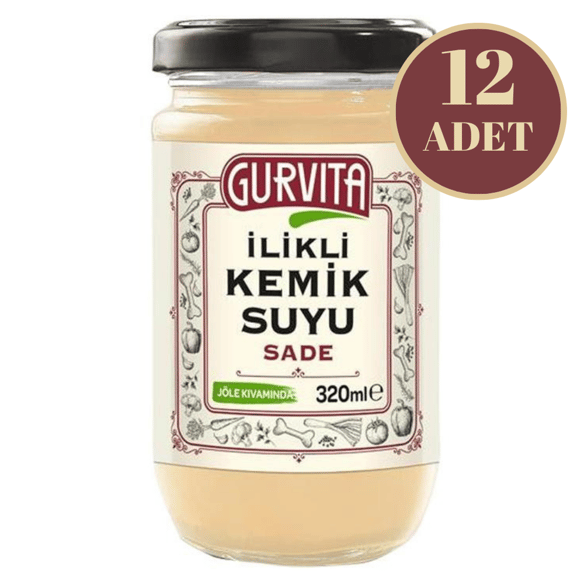 Gurvita Dana İlikli Kemik Suyu Sade 320 Ml 12' li